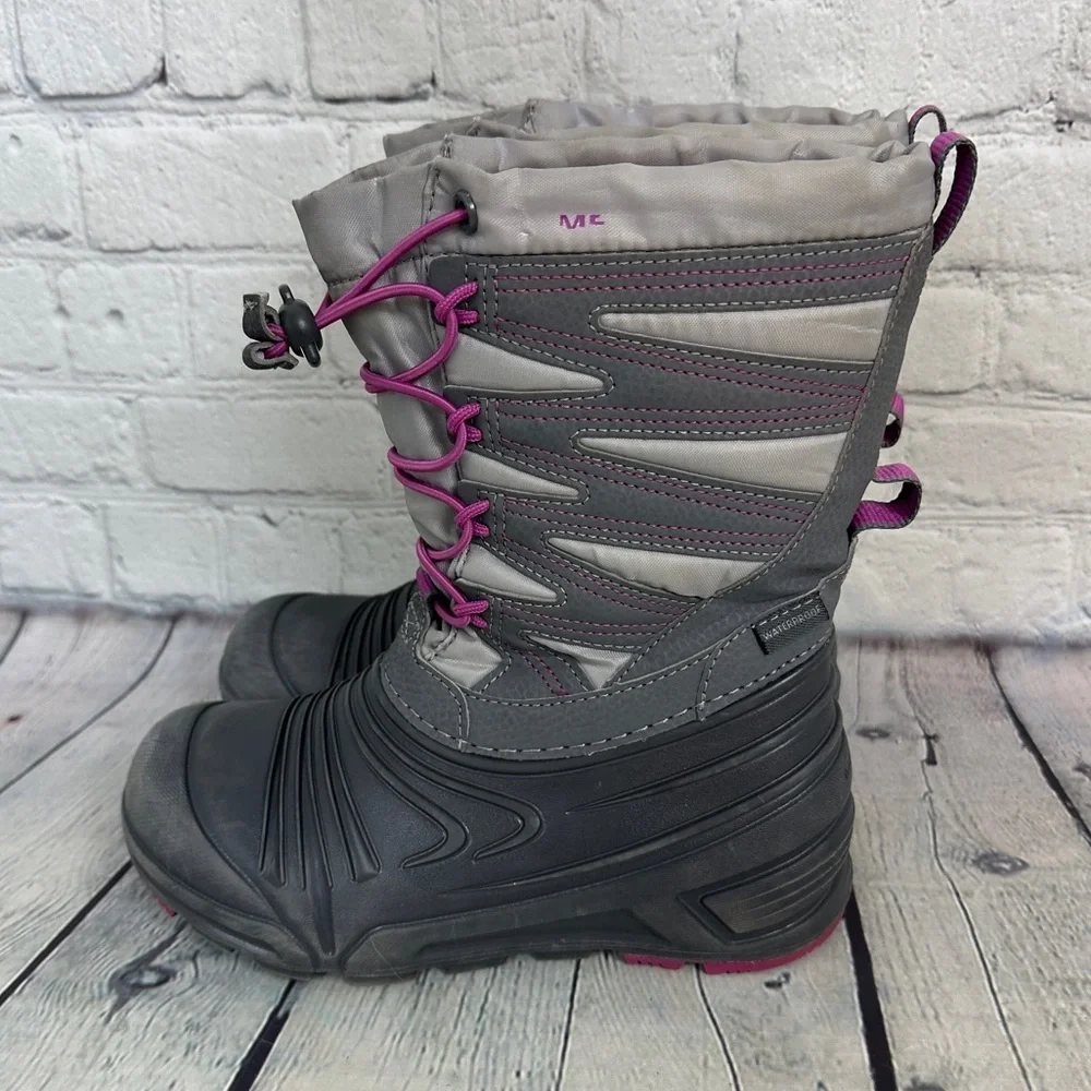 Merrell Kids Snow Quest Lite 3.0 waterproof insulated boots size 1 *stained*